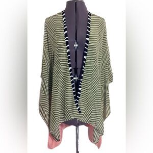 Anthropologie Custom A Peace Treaty Womens Kimono OS Viscose Flowy Boho Festival